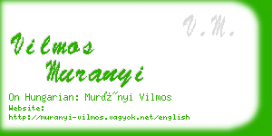 vilmos muranyi business card